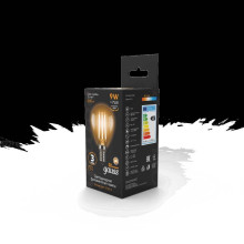 Лампа светодиодная филаментная Gauss E14 9W 2700К прозрачная 105801109