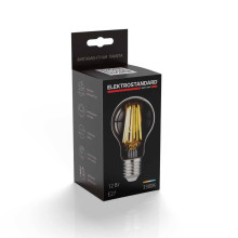 Лампа светодиодная филаментная Elektrostandard E27 12W 3300K прозрачная a048345