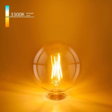 Лампа светодиодная филаментная Elektrostandard E27 6W 3300K прозрачная a048264