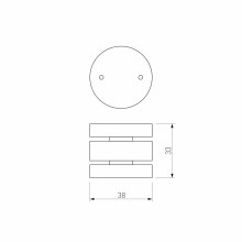 Коннектор круглый для накладного шинопровода Elektrostandard Slim Magnetic 85010/00 черный a063966