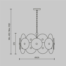 Подвесная люстра Maytoni Aster MOD007PL-08G