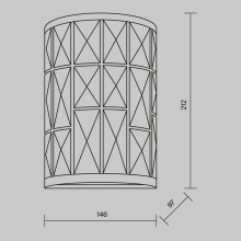 Настенный светильник Maytoni Gelid MOD184-WL-01-CH