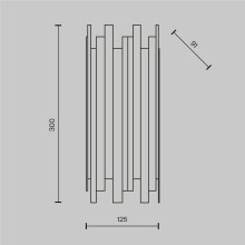 Настенный светильник Maytoni Coliseo MOD136WL-01BS