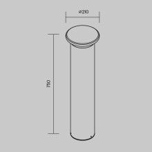 Уличный светодиодный светильник Maytoni Grip O460FL-L10GF3K1