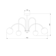 Потолочная люстра Eurosvet Alix 30177/6 латунь