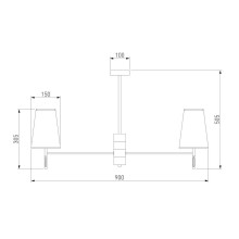 Подвесная люстра Eurosvet Milazzo 60137/8 хром