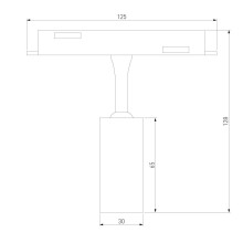 Трековый светодиодный светильник Elektrostandard Slim Magnetic Dim Cantors 85071/01 латунь a063531