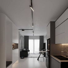 Трековый светодиодный светильник Elektrostandard Garda 85018/01 черный a057442