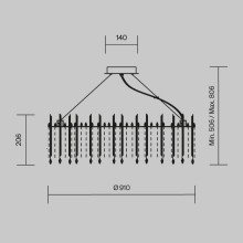 Подвесная люстра Maytoni Rocio MOD036PL-18N