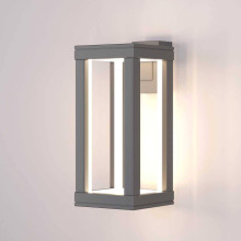 Уличный настенный светодиодный светильник Elektrostandard Frame 1527 Techno Led серый a051856