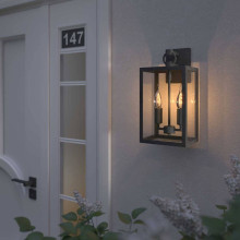 Уличный настенный светильник Elektrostandard Candle 35150/D темно-серый a058478