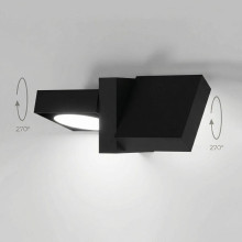 Садово-парковый настенный светодиодный cветильник Elektrostandard Twin 35170/D черный a064384