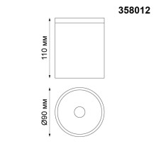 Уличный светодиодный светильник Novotech Street Tumbler 358012