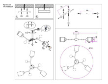 Потолочная люстра Ambrella light Traditional Modern TR303323