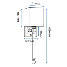 Бра Imperium Loft Regina Andrew Crystal Sconce 149048-22