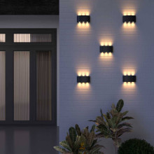 Уличный настенный светодиодный светильник Elektrostandard 1551 Techno Led черный a049671