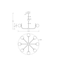 Подвесная люстра Maytoni Rendez-Vous MOD109PL-08BS