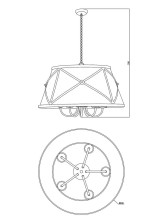Подвесная люстра Moderli Berta V1260-5P