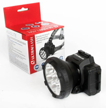 Налобный светодиодный фонарь Ultraflash Headlite аккумуляторный 90х75 30 лм LED5362 11256