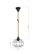 Подвесной светильник Toplight Adella TL1600H-01BK