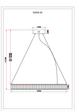 Подвесной светодионый светильник Moderli Asti V10731-PL