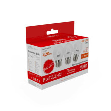 Лампа светодиодная Gauss E27 6W 3000K матовая 53216