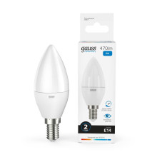 Лампа светодиодная Gauss E14 6W 6500K матовая 33136