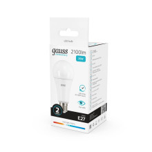 Лампа светодиодная Gauss E27 25W 4100K матовая 73225