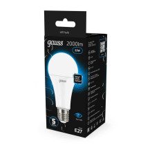 Лампа светодиодная Gauss E27 22W 6500K матовая 102502322