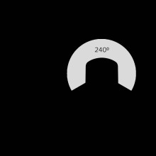 Лампа светодиодная Gauss E40 100W 4000K матовая 63420