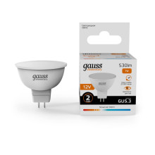 Лампа светодиодная Gauss GU5.3 7W 3000K матовая 11517