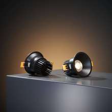 Встраиваемый светодиодный светильник Elektrostandard Lin 15266/LED 7W 3000K BK черный a063926