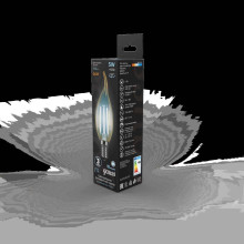 Лампа светодиодная филаментная Gauss E14 5W 4100K золотая 104801805