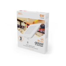 Встраиваемый светодиодный светильник Gauss 940111106