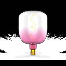 Лампа светодиодная филаментная Gauss E27 5W 1800K розовая 1010802105