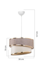 Подвесной светильник Toplight Bertina TL1622H-01WB