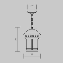 Уличный подвесной светильник Maytoni Salamanca O031PL-01BR