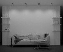 Потолочный светильник Maytoni Technical Glam C096CL-GX53-B