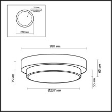 Настенный светильник Odeon Light Drops Holger 2746/2C