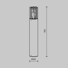 Уличный светильник Maytoni Barrel O453FL-01GF