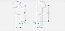 Заглушка Deko-Light End Cap R-EL-03-10 Set 2 pcs 979710