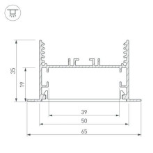 Коннектор T-образный Arlight SL-Linia65-F 030128