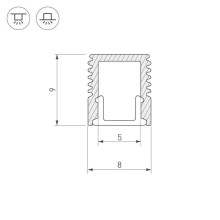 Профиль Arlight SL-MINI-8-2000 ANOD 019322