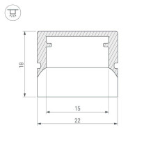 Профиль Arlight WPH-FLOOR22-2000 023290