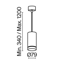 Подвесной светильник Maytoni Orlo P085PL-12W3K-W