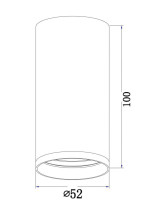 Потолочный светильник Maytoni Focus S C052CL-01B