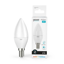 Лампа светодиодная Gauss E14 6W 4100K матовая 33126
