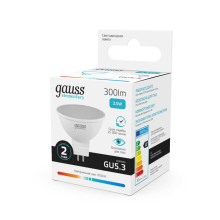 Лампа светодиодная Gauss GU5.3 3.5W 4100K матовая 13524