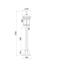 Уличный светильник Maytoni Salamanca O031FL-01BR