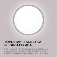 Потолочный светодиодный светильник Apeyron Spin 18-127